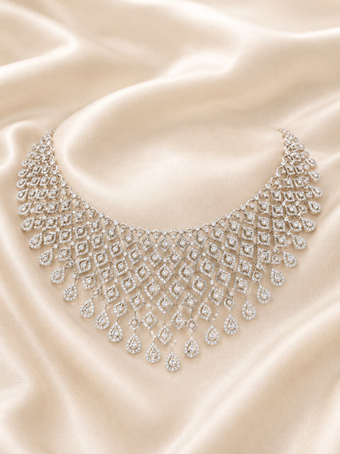 Diamond Necklace Jewellery at Shree Jai Mata Dii Jewellers
