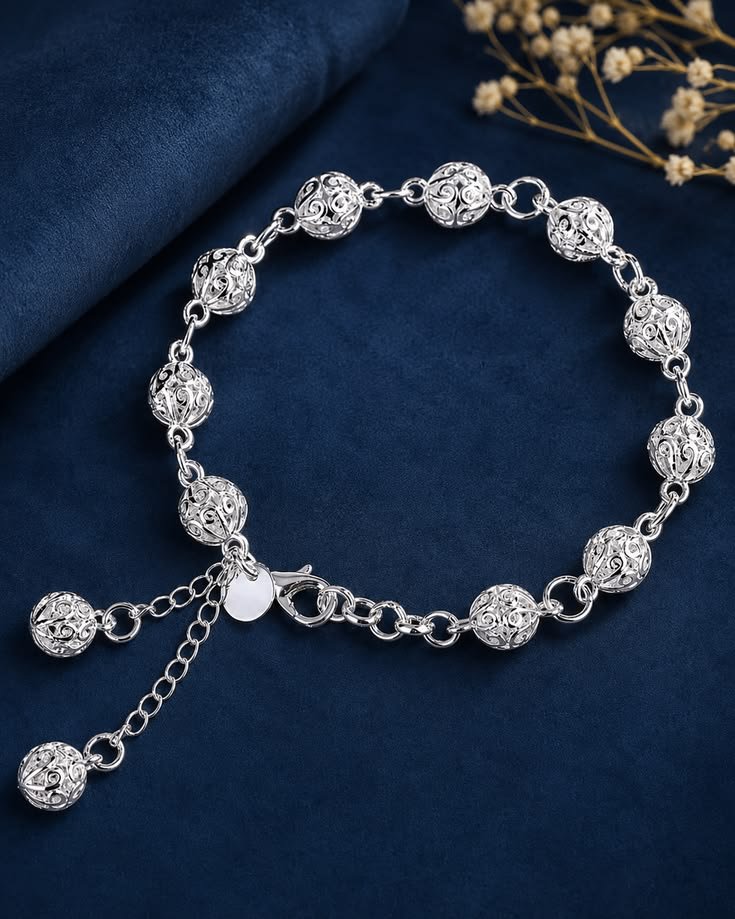 Men and Women Silver Bracelet