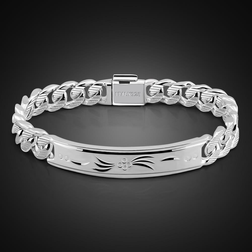 Men and Women Silver Bracelet
