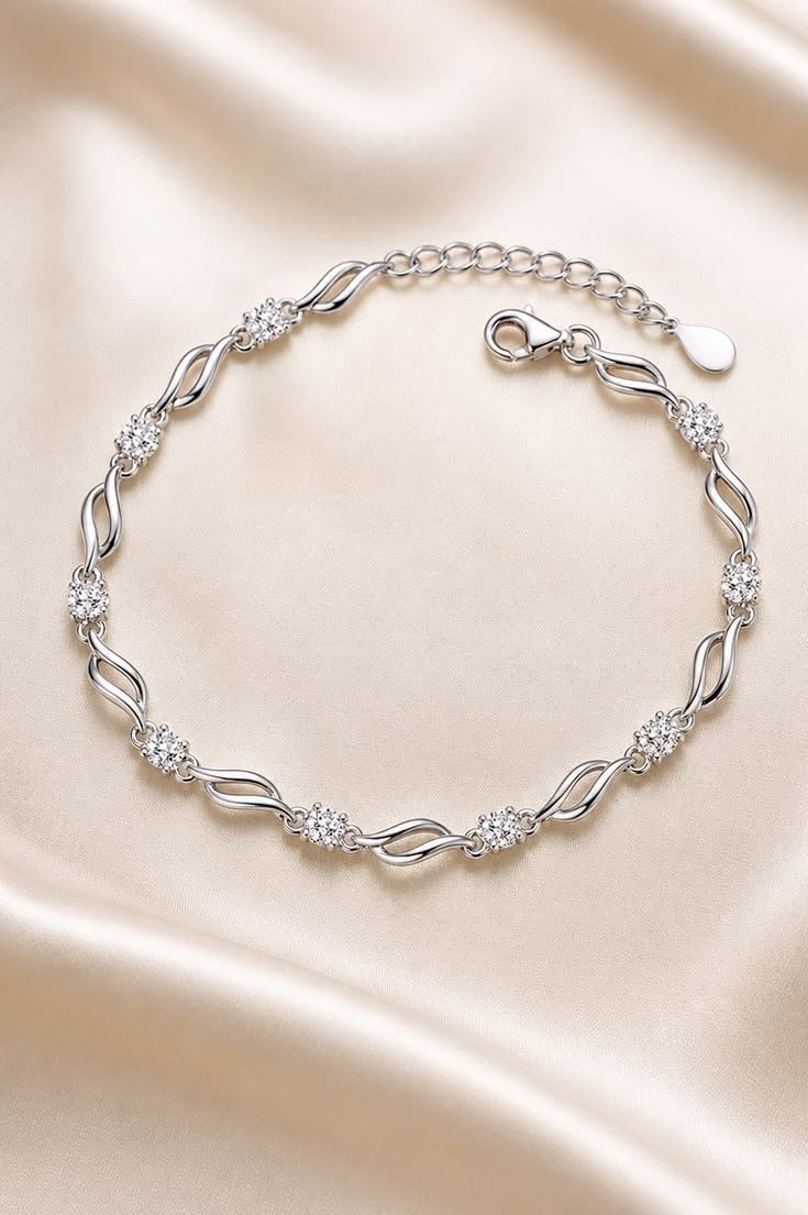 Men and Women Silver Bracelet
