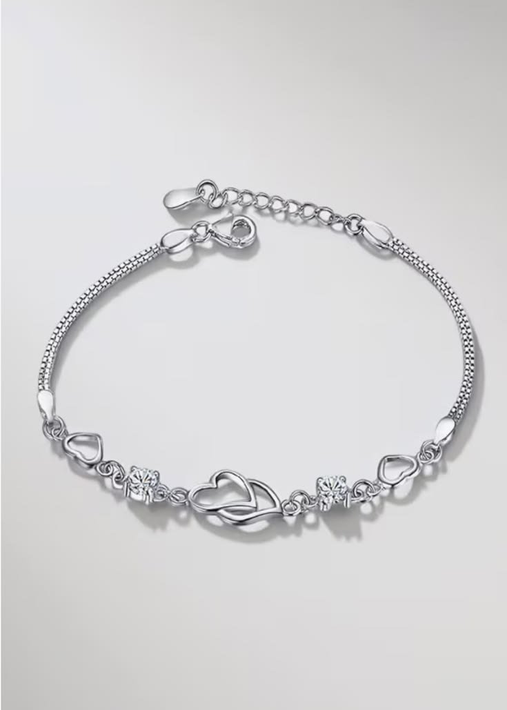 Men and Women Silver Bracelet