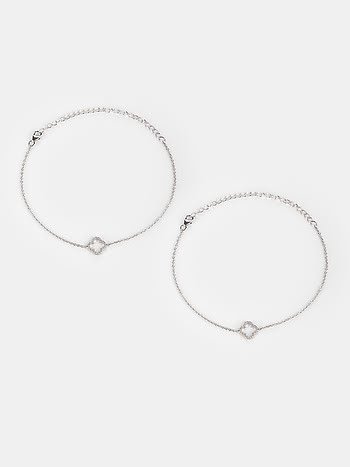 The Last Leaf Silver Anklet