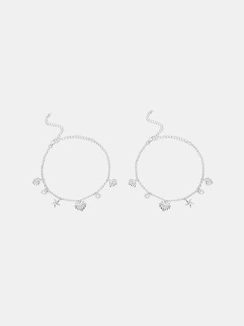Shell Yeah Silver Anklet