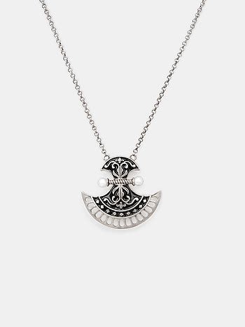 Untamed Axe Silver Necklace