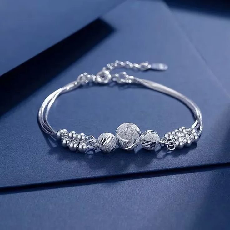 Men and Women Silver Bracelet