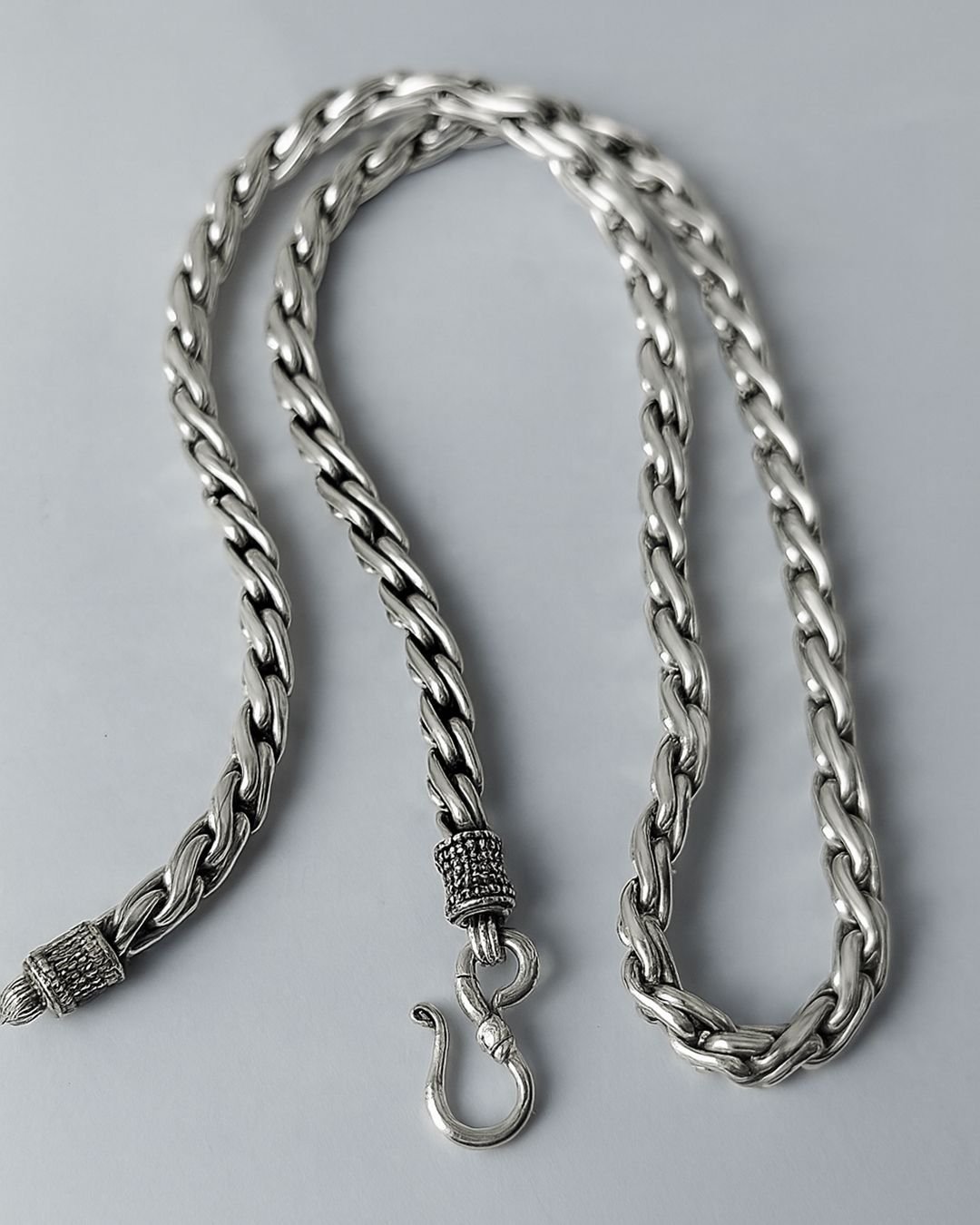 Men and Women Silver Chain