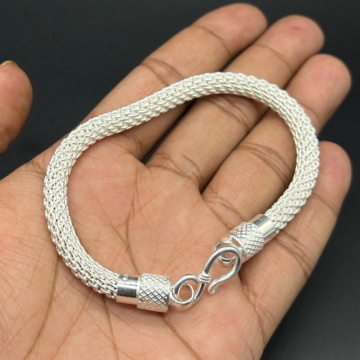 Men and Women Silver Bracelet